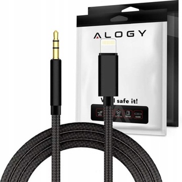 Kabel AUX JACK ADAPTER 1M do LIGHTNING do IPHONE