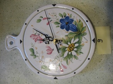 Фарфоровые кухонные часы