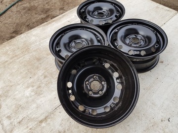 4× DISK OCELOVÝ VOLKSWAGEN OE 6.0" X 15" 5X100 ET 38