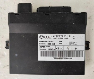 MODUŁ STEROWNIK KESSY AUDI A8 D3 4E0909131K