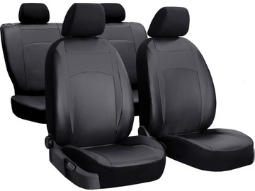 SKÓRZANE POKROWCE NA FOTELE SAMOCHODOWE SKÓRA KOMPLET Renault Twingo II 3d