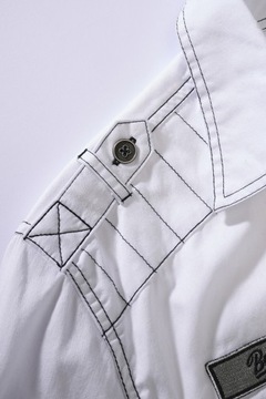 Košeľa s dlhým rukávom BRANDIT Luis Vintageshirt white XL