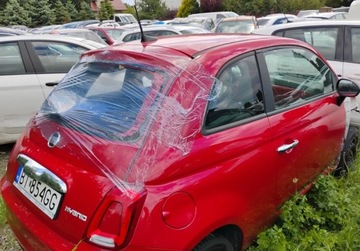 Fiat 500 II Seria 4 1.0 mHEV 70KM 2022 Fiat 500 2022r, Salonowy, HYBRID. Uszkodzony prawy przod i lewy bok. 70KM, zdjęcie 1