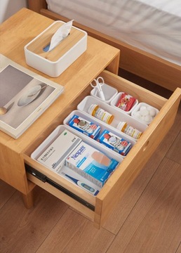 Набор органайзеров на 8 ящиков, белые столовые приборы