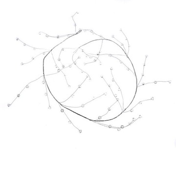 GIRLANDA ŚWIĄTECZNA - KORALIKI MAŁE- 105CM