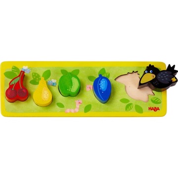 Puzzle drewniane w ogrodzie Haba od 1 lat
