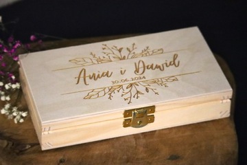 СВАДЕБНЫЙ ПОДАРОК ​​КОРОБКА ДЛЯ БАНКНОТ Свадебный СВАДЕБНЫЙ ПОДАРОК ​​Гравировка Пожеланий