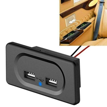 12V Podwójna ładowarka USB USB Opłaty pojazdów
