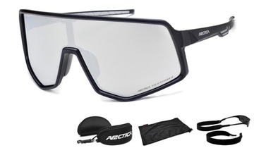 Okulary ROWEROWE PRZECIWSŁONECZNE ARCTICA S-331 MONOLENS + ETUI