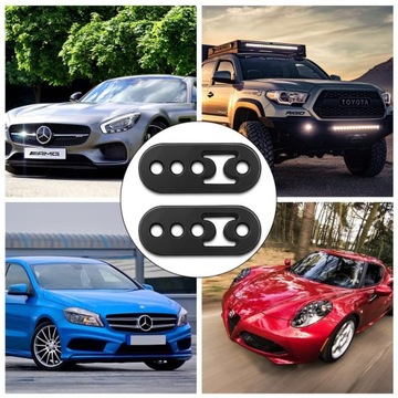 4 РЕЗИНОВЫХ ПОДВЕСКИ ГЛУШИТЕЛЯ 11 ММ, 4 ОТВЕРСТИЯ, ЧЕРНЫЕ