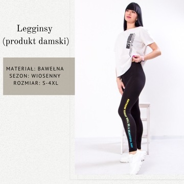 Legginsy (produkt damski), wiosenny, 8125-036-33