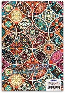 Настольный вертикальный офисный календарь на 2024 год