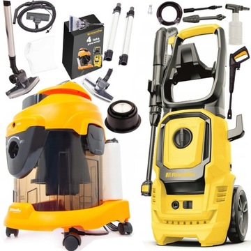 ODKURZACZ PIORĄCY DO DYWANÓW TAPICERKI+ MYJKA CIŚNIENIOWA TURBO DYSZA 230EW