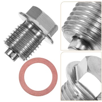 ŚRUBA SPUSTOWA OLEJU MAGNETYCZNEGO Z MONTAŻEM KORKA MISKI OLEJOWEJ