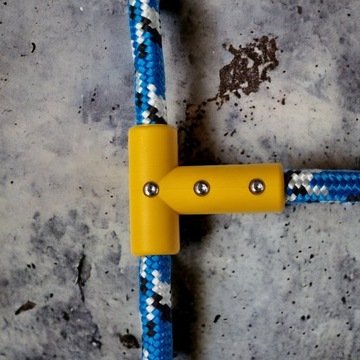 СОЛНЦЕ - Т-образный СОЕДИНИТЕЛЬ ЦЕЛЬНЫЙ салатовый 16мм