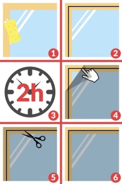 Сетка от насекомых Москитная сетка для окна Черная - 180 x 150 см + постоянная липучка