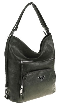 Klasyczna Elegancka Torebka Worek Plecak 2w1 P407