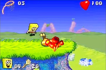 Квадратные Штаны Губки Боба — Game Boy Advance — GBA.