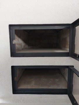 Духовка непрямого нагрева DUO для хлебной пиццы, белая дверца со стеклом