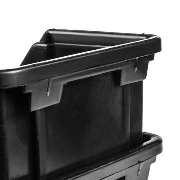 100 x контейнер-органайзер для кошачьего туалета, черный, 110x95x50