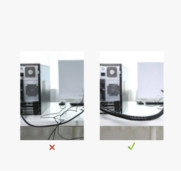 Крышка кабельного органайзера Ugreen, 1,5 м, черная