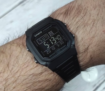 SPORTOWY MŁODZIEŻOWY ZEGAREK CASIO W-800H -1BVES