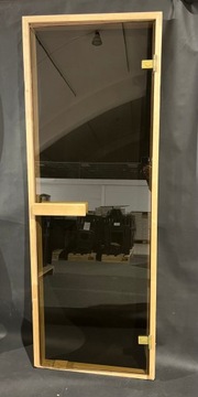 Стеклянная дверь для сауны, 2 петли, 190/69 АКЦИИ
