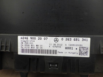 MERCEDES B TŘÍDA W246 PŘÍSTROJOVÁ DESKA BUDÍKY A2469002007