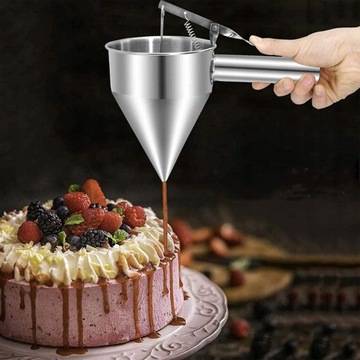 ДОЗАТОР ФОНДА ДЛЯ ТОРТА, НЕРЖАВЕЮЩАЯ СТАЛЬ, 1,3 Л.