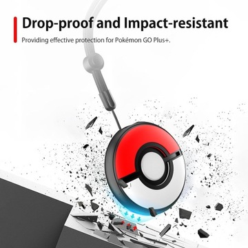 ЗАЩИТА СИЛИКОНОВОЙ ОБОЛОЧКИ + ВЕРЕВКА ДЛЯ POKÉMON GO PLUS +