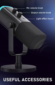 Динамический микрофон FIFINE USB/XLR с отключением звука при нажатии