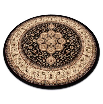 KLASYCZNY DYWAN ROYAL koło 200 cm czarny #GR3981