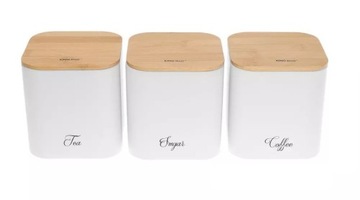 ХЛЕБ Набор КОНТЕЙНЕРОВ для кофе, чая, сахара