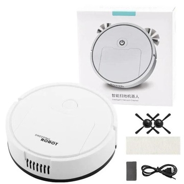 Robot sprzątający mini biały, 400 mAh, 3,7 V
