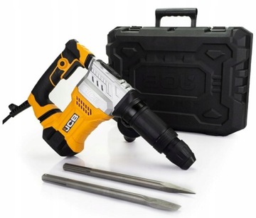 LEKKI MŁOT UDAROWY WYBURZENIOWY SDS MAX 2 DŁUTA WALIZKA JCB 15J 1300 W