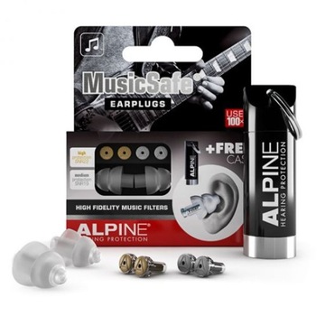 PROFESJONALNE STOPERY ZATYCZKI DO USZU AKUSTYCZNE ALPINE MusicSafe Classic