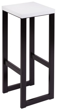 HOKER loft metal / drewno 76 cm - stołek, taboret