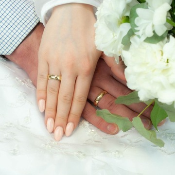 ЗОЛОТО PR 333 БЛЕСТЯЩИЕ ПОЛУКРУГЛЫЕ ОБРУЧАЛЬНЫЕ КОЛЬЦА