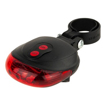 ЛАЗЕР ЗАДНЕГО ФОНА ВЕЛОСИПЕДА 5 СВЕТОДИОДНЫХ ЛАЗЕР ДЛЯ ЗАДНЕГО ФОНАРА ДОРОЖНОГО ОСВЕЩЕНИЯ