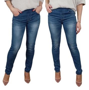 Spodnie Jeansy GUMKA w pasie Wyszczuplające r 36/S pasuje na 38/M