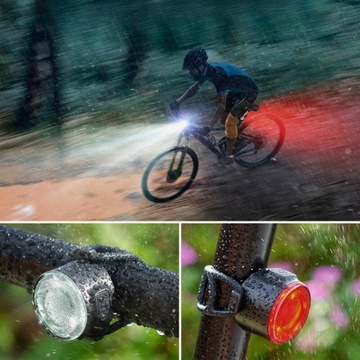 ВЕЛОСИПЕДНАЯ ЛАМПА ПЕРЕДНИЙ ЗАДНИЙ ФОНАР СВЕТОДИОДНЫЙ USB ДЛЯ ВЕЛОСИПЕДНОГО РУЛЯ МОЩНЫЙ ЯРКИЙ