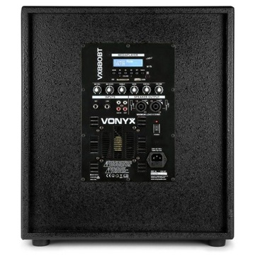 2 колонки + сабвуфер 15 дюймов 2.1 1000 Вт MP3 USB BT