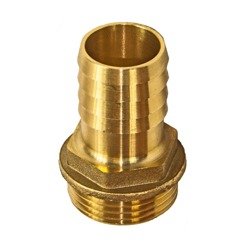 Końcówka węża mosiężna 1 cal GZ x 20mm 3/4 tuleja