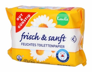 Nawilżany Papier Toaletowy G&G Rumianek 70 szt