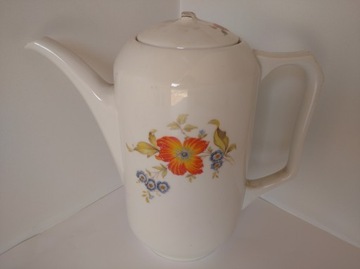 Gustowny tradycyjny porcelanowy dzbanek z pokrywką