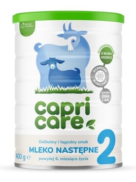 Capricare 2 Mleko Następne Oparte na Mleku Kozim, 400 g