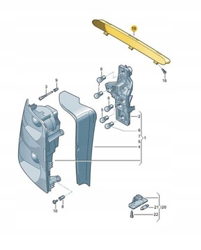 PŘÍDAVNÉ SVĚTLO STOP VW TOURAN ASO
