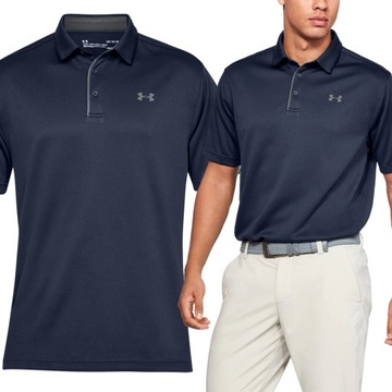 Koszulka Under Armour Tech Polo 1290140 410 granatowy S