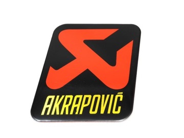 EMBLEMAT ALU AKRAPOVIC NAKLEJKA WYDECH TŁUMIK DUZA
