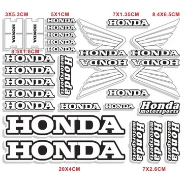 HONDA HRC ЛИСТОК НАКЛЕЙКА STICKER 